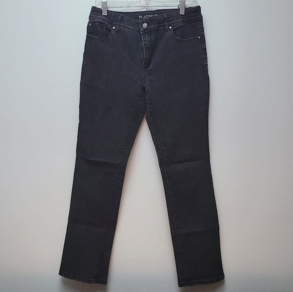 CHICOS | Platinum Bkack Jeans, Sz. 1, Short